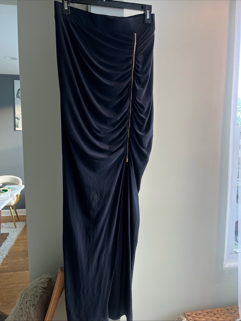 Y2K Cache Navy long maxi Skirt Size 8